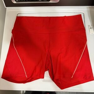 NWT *Set* Old Navy Women's Bright Red Athletic Shorts and Top Set, Size 2XL